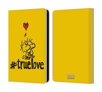 Head Case Designs Officially Licensed Peanuts Woodstock True Love Sealed With A Kiss Leather Wallet Case Compatible With Amazon Kindle 11th Gen (2024)