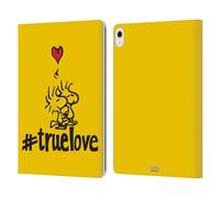 Head Case Designs Officially Licensed Peanuts Woodstock True Love Sealed With A Kiss Leather Wallet Case Compatible With Apple iPad Air 13 2024/2025