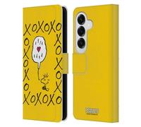 Head Case Designs Officially Licensed Peanuts Woodstock XOXO Sealed With A Kiss Leather Wallet Case Compatible With Samsung Galaxy S26