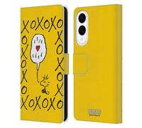 Head Case Designs Officially Licensed Peanuts Woodstock XOXO Sealed With A Kiss Leather Wallet Case Compatible With Samsung Galaxy S25 Edge