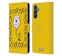 Head Case Designs Officially Licensed Peanuts Woodstock XOXO Sealed With A Kiss Leather Wallet Case Compatible With Samsung Galaxy A15