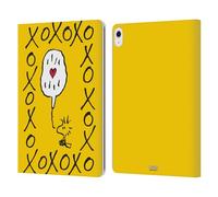 Head Case Designs Officially Licensed Peanuts Woodstock XOXO Sealed With A Kiss Leather Wallet Case Compatible With Apple iPad Air 13 2024/2025