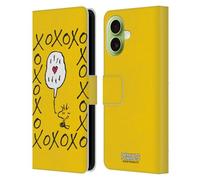 Head Case Designs Officially Licensed Peanuts Woodstock XOXO Sealed With A Kiss Leather Wallet Case Compatible With Apple iPhone 17