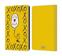 Head Case Designs Officially Licensed Peanuts Woodstock XOXO Sealed With A Kiss Leather Wallet Case Compatible With Amazon Kindle Paperwhite 6