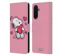 Head Case Designs Officially Licensed Peanuts XOXO Snoopy Boardwalk Airbrush Leather Wallet Case Compatible With Samsung Galaxy A36 5G