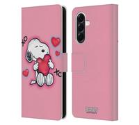 Head Case Designs Officially Licensed Peanuts XOXO Snoopy Boardwalk Airbrush Leather Wallet Case Compatible With Samsung Galaxy A56 5G