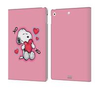 Head Case Designs Officially Licensed Peanuts XOXO Snoopy Boardwalk Airbrush Leather Wallet Case Compatible With Apple iPad 10.2 2019/2020/2021