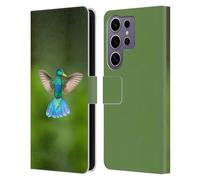 Head Case Designs Officially Licensed Pixelmated Animals Quaking Bird Surreal Wildlife Leather Wallet Case Compatible with Samsung Galaxy S25 Ultra