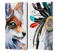 Head Case Designs Officially Licensed Pixie Cold Fox Animals Leather Wallet Case Compatible With Amazon Fire Max 11 2023