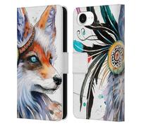 Head Case Designs Officially Licensed Pixie Cold Fox Animals Leather Wallet Case Compatible With Apple iPhone 16e