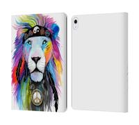 Head Case Designs Officially Licensed Pixie Cold Hippy Lion Cats Leather Wallet Case Compatible With Apple iPad Air 13 2024/2025