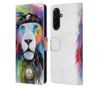 Head Case Designs Officially Licensed Pixie Cold Hippy Lion Cats Leather Wallet Case Compatible With Samsung Galaxy A36 5G