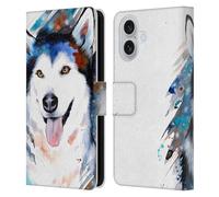 Head Case Designs Officially Licensed Pixie Cold Husky Animals Leather Wallet Case Compatible With Apple iPhone 16