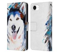 Head Case Designs Officially Licensed Pixie Cold Husky Animals Leather Wallet Case Compatible With Apple iPhone 16e
