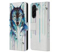 Head Case Designs Officially Licensed Pixie Cold Ice Wolf Animals Leather Wallet Case Compatible With Samsung Galaxy A36 5G
