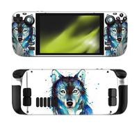 Head Case Designs Officially Licensed Pixie Cold Ice Wolf Art Mix Vinyl Sticker Skin Decal Cover Compatible With Steam Deck