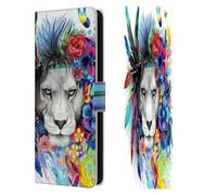 Head Case Designs Officially Licensed Pixie Cold King Of The Lions Cats Leather Wallet Case Compatible With Samsung Galaxy S25 FE