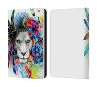 Head Case Designs Officially Licensed Pixie Cold King Of The Lions Cats Leather Wallet Case Compatible With Amazon Kindle 11th Gen 6in 2022