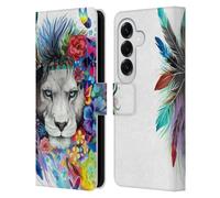 Head Case Designs Officially Licensed Pixie Cold King Of The Lions Cats Leather Wallet Case Compatible With Samsung Galaxy S26