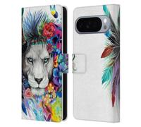 Head Case Designs Officially Licensed Pixie Cold King Of The Lions Cats Leather Wallet Case Compatible With Google Pixel 10 Pro XL