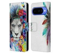 Head Case Designs Officially Licensed Pixie Cold King Of The Lions Cats Leather Wallet Case Compatible With Google Pixel 10