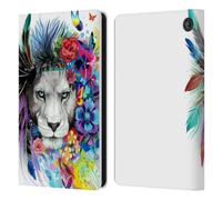 Head Case Designs Officially Licensed Pixie Cold King Of The Lions Cats Leather Wallet Case Compatible With Amazon Fire 7 2022