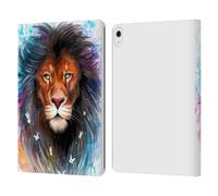 Head Case Designs Officially Licensed Pixie Cold Sacred King Cats Leather Wallet Case Compatible With Apple iPad Air 13 2024/2025