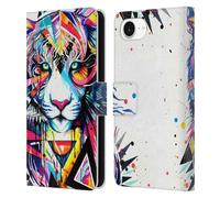 Head Case Designs Officially Licensed Pixie Cold Shattered Tiger Cats Leather Wallet Case Compatible With Apple iPhone 16e