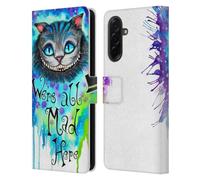 Head Case Designs Officially Licensed Pixie Cold We Are All Mad Here Cats Leather Wallet Case Compatible With Samsung Galaxy A36 5G