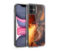 Head Case Designs Officially Licensed Piya Wannachaiwong Blast Dragons Of Fire Gel Case [Military Grade Protection] Compatible with Apple iPhone 11 and Compatible with MagSafe