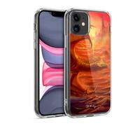 Head Case Designs Officially Licensed Piya Wannachaiwong Lakeside Dragons Of Fire Gel Case [Military Grade Protection] Compatible with Apple iPhone 11 and Compatible with MagSafe