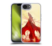 Head Case Designs Officially Licensed Piya Wannachaiwong Mighty Dragons Of Fire Gel Case [Military Grade Protection] Compatible with Apple iPhone 16e and Compatible with MagSafe
