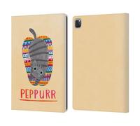 Head Case Designs Officially Licensed Planet Cat Peppur Puns Leather Wallet Case Compatible With Apple iPad Pro 12.9 2020/2021/2022