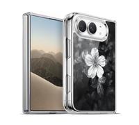 Head Case Designs Officially Licensed PLdesign Black And White Petal Flowers And Leaves Gel Case [Military Grade Protection] Compatible with Apple iPhone Duo and Compatible with MagSafe