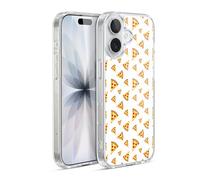 Head Case Designs Officially Licensed PLdesign Cool Fun Pizza Slices White Food Patterns Gel Case [Military Grade Protection] Compatible with Apple iPhone 17 and Compatible with MagSafe
