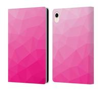 Head Case Designs Officially Licensed PLdesign Hot Pink Gradient Mesh Geometric Patterns Leather Wallet Case Compatible With Apple iPad mini (2021/2024)