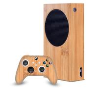 Head Case Designs Officially Licensed PLdesign Light Brown Bamboo Art Mix Game Console Wrap and Game Controller Skin Bundle Compatible With Xbox Series S Console & Controller Bundle