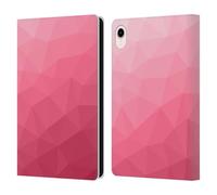 Head Case Designs Officially Licensed PLdesign Magenta Pink Ombre Mesh Geometric Patterns Leather Wallet Case Compatible With Apple iPad mini (2021/2024)