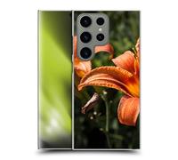 Head Case Designs Officially Licensed PLdesign Orange Yellow Fire Lily Flowers And Leaves Hard Back Case Compatible With Samsung Galaxy S24 Ultra 5G