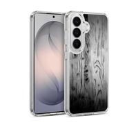 Head Case Designs Officially Licensed PLdesign Rustic Vintage Gray Burnt Wood Prints Gel Case [Military Grade Protection] Compatible with Samsung Galaxy S26 and Compatible with MagSafe