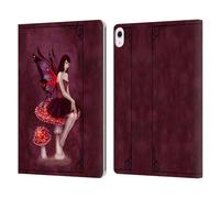 Head Case Designs Officially Licensed Rachel Anderson Amanita Muscaria Pixies Leather Wallet Case Compatible With Apple iPad Air 13 2024/2025