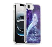 Head Case Designs Officially Licensed Rachel Anderson Galaxy Celestial Blue & Purple Mermaid Art Gel Case [Military Grade] Compatible with Apple iPhone 16e / iPhone 17e and Compatible with MagSafe
