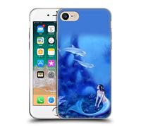 Head Case Designs Officially Licensed Rachel Anderson Mermaid And Dolphins Art Gel Case [Military Grade Protection] Compatible with Apple iPhone 7/8 / SE 2020 & 2022 and Compatible with MagSafe