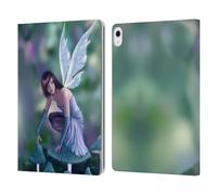 Head Case Designs Officially Licensed Rachel Anderson Periwinkle Pixies Leather Wallet Case Compatible With Apple iPad Air 13 2024/2025