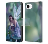 Head Case Designs Officially Licensed Rachel Anderson Periwinkle Pixies Leather Wallet Case Compatible With Apple iPhone 16e