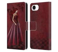 Head Case Designs Officially Licensed Rachel Anderson Queen Of Hearts Fairies Leather Wallet Case Compatible With Apple iPhone 16e