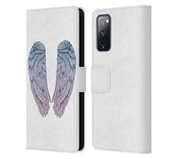 Head Case Designs Officially Licensed Rachel Caldwell Angel Wings Illustrations Leather Wallet Case Compatible With Samsung Galaxy S20 FE / 5G