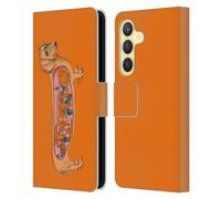 Head Case Designs Officially Licensed Rachel Caldwell Dachshund Animals 3 Leather Wallet Case Compatible With Samsung Galaxy S24 5G