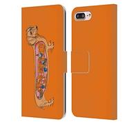Head Case Designs Officially Licensed Rachel Caldwell Dachshund Animals 3 Leather Wallet Case Compatible With Apple iPhone 7 Plus/iPhone 8 Plus