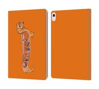 Head Case Designs Officially Licensed Rachel Caldwell Dachshund Animals 3 Leather Wallet Case Compatible With Apple iPad Air 13 2024/2025